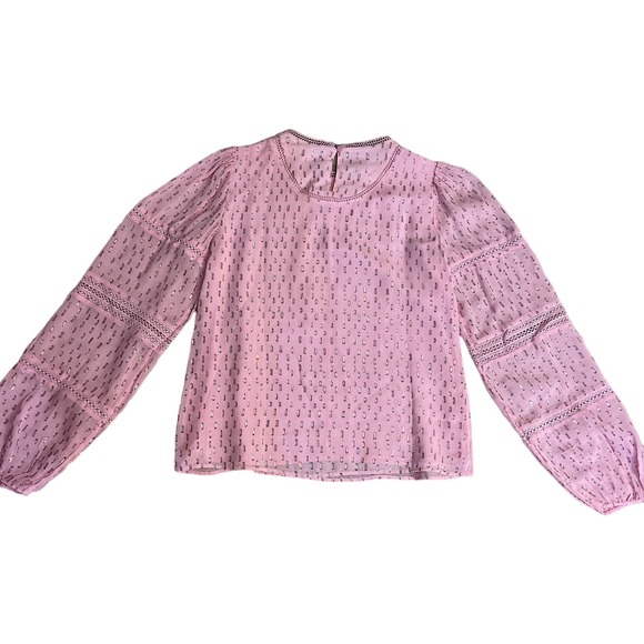 Lilly Pulitzer Briley Lace Top Size XXS Metallic Rainbow Calla Lilly - Picture 9 of 11